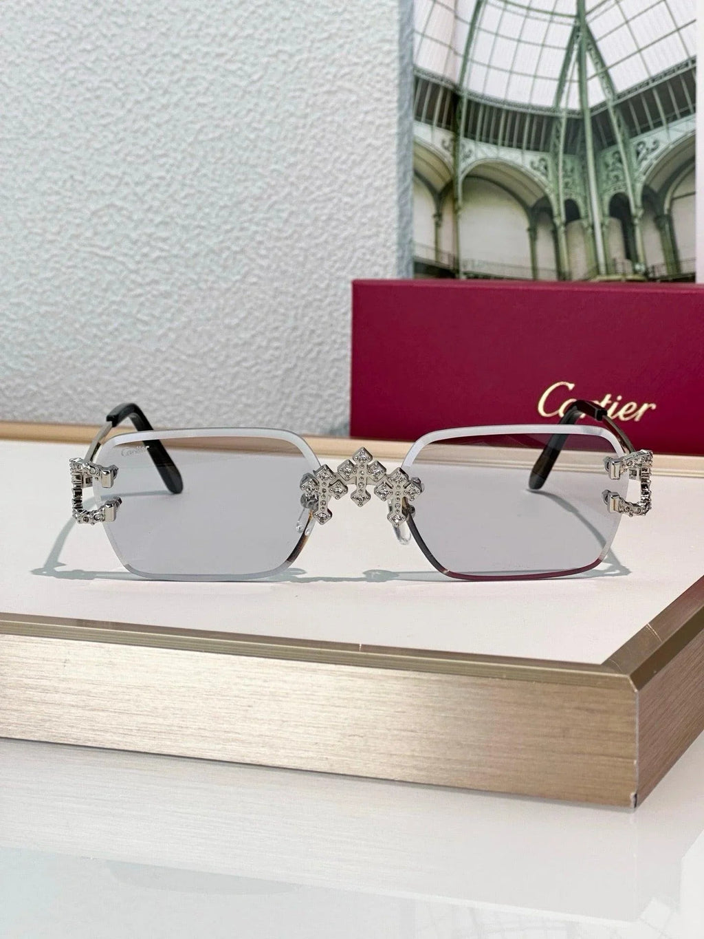 Cartier C-decor PREMIÈRE DE CARTIER CT0679 Diamond Sunglasses 🐆