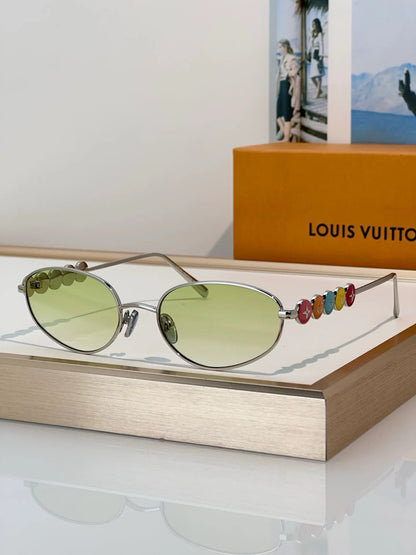 Louis Vuitton Z3179U LV Confetti Oval Sunglasses   ✨