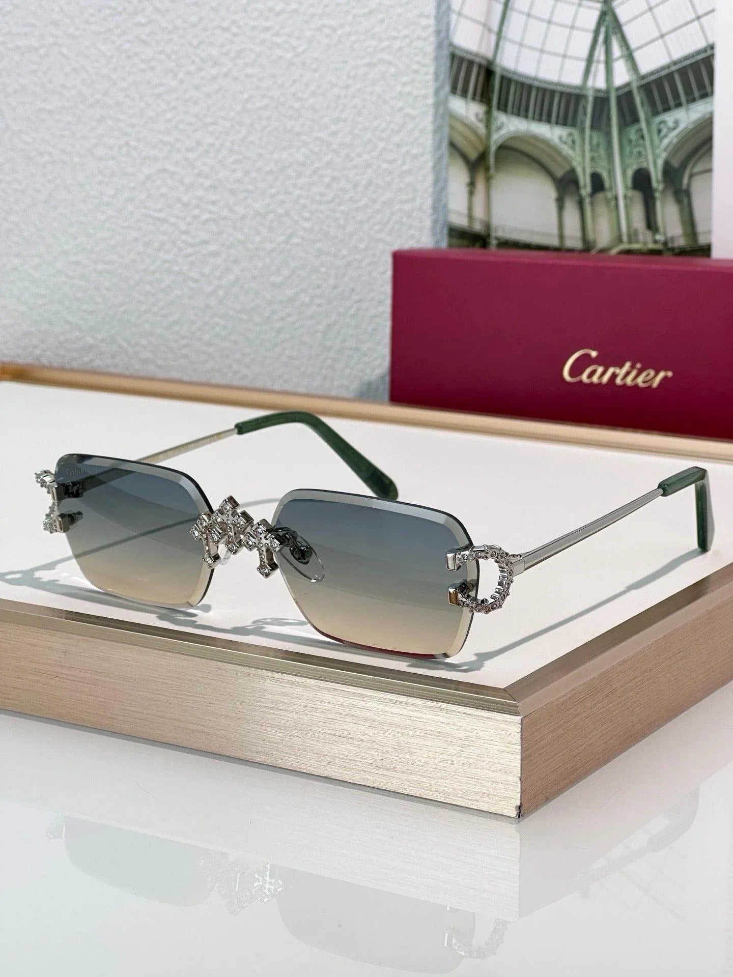 Cartier C-decor PREMIÈRE DE CARTIER CT0679 Diamond Sunglasses 🐆