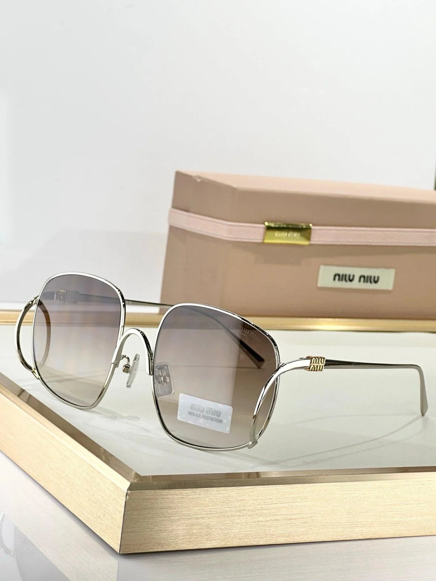 MIU MIU A57S 5AK40S Gold Sunglasses✨