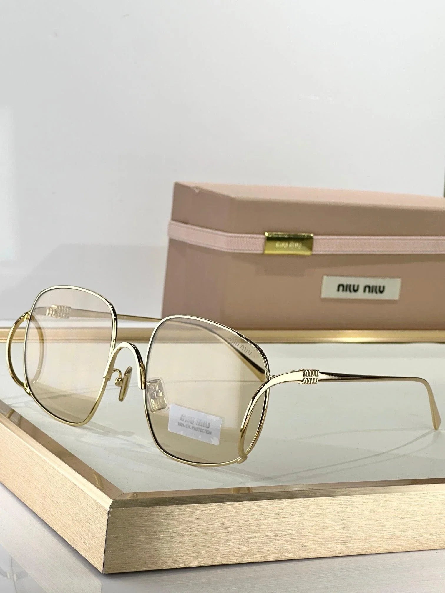 MIU MIU A57S 5AK40S Gold Sunglasses✨