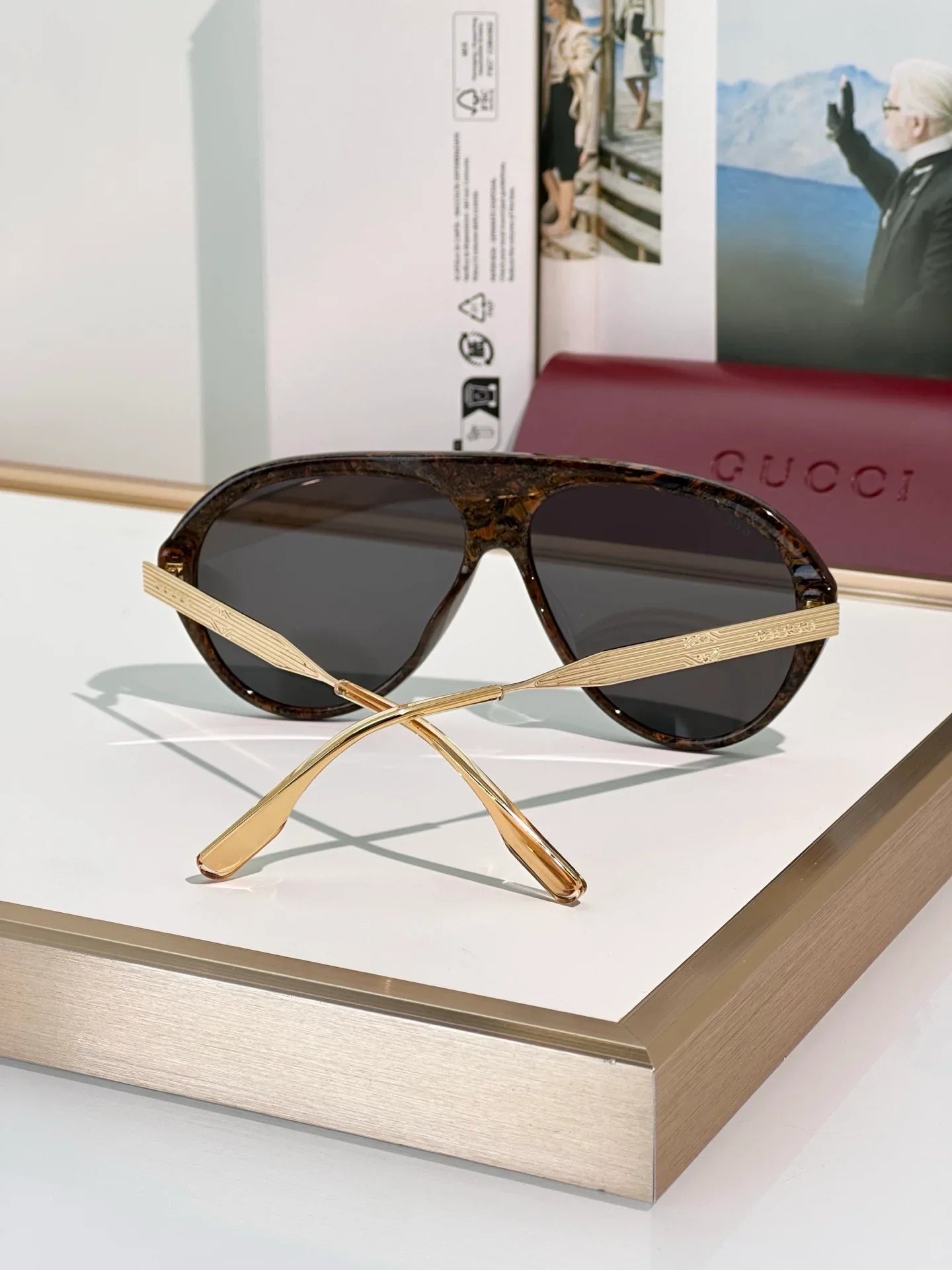 Gucci GG1515S 001 Sunglasses - As Seen On Lewis Hamilton 🇮🇹