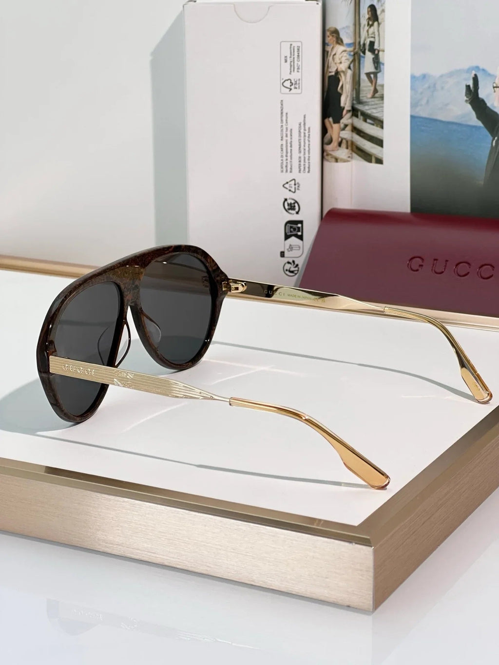 Gucci GG1515S 001 Sunglasses - As Seen On Lewis Hamilton 🇮🇹