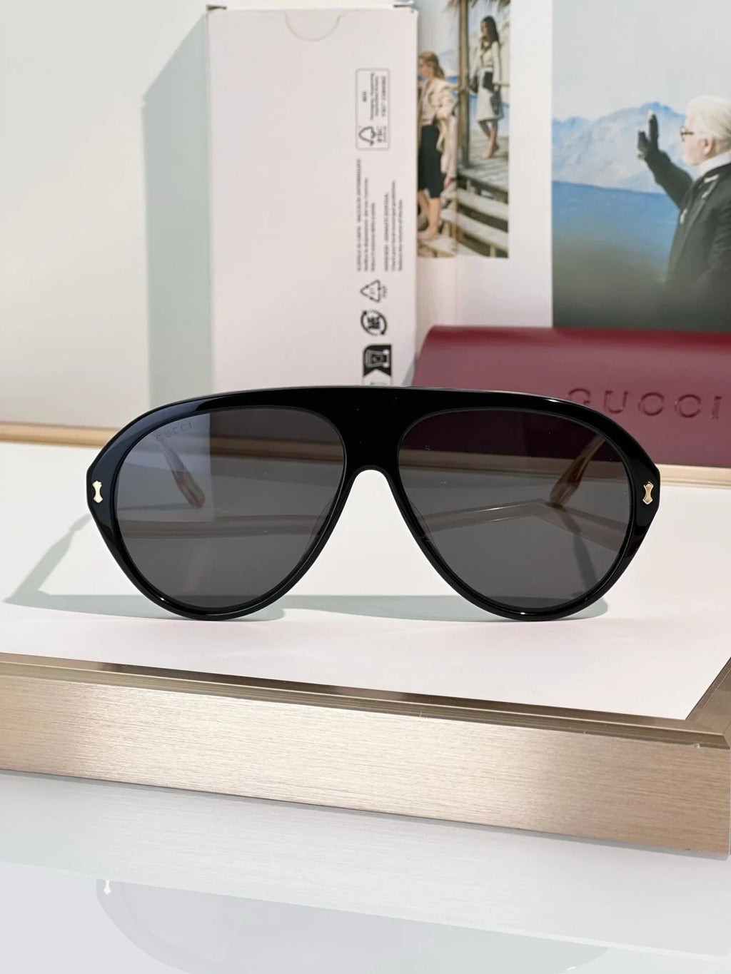 Gucci GG1515S 001 Sunglasses - As Seen On Lewis Hamilton 🇮🇹
