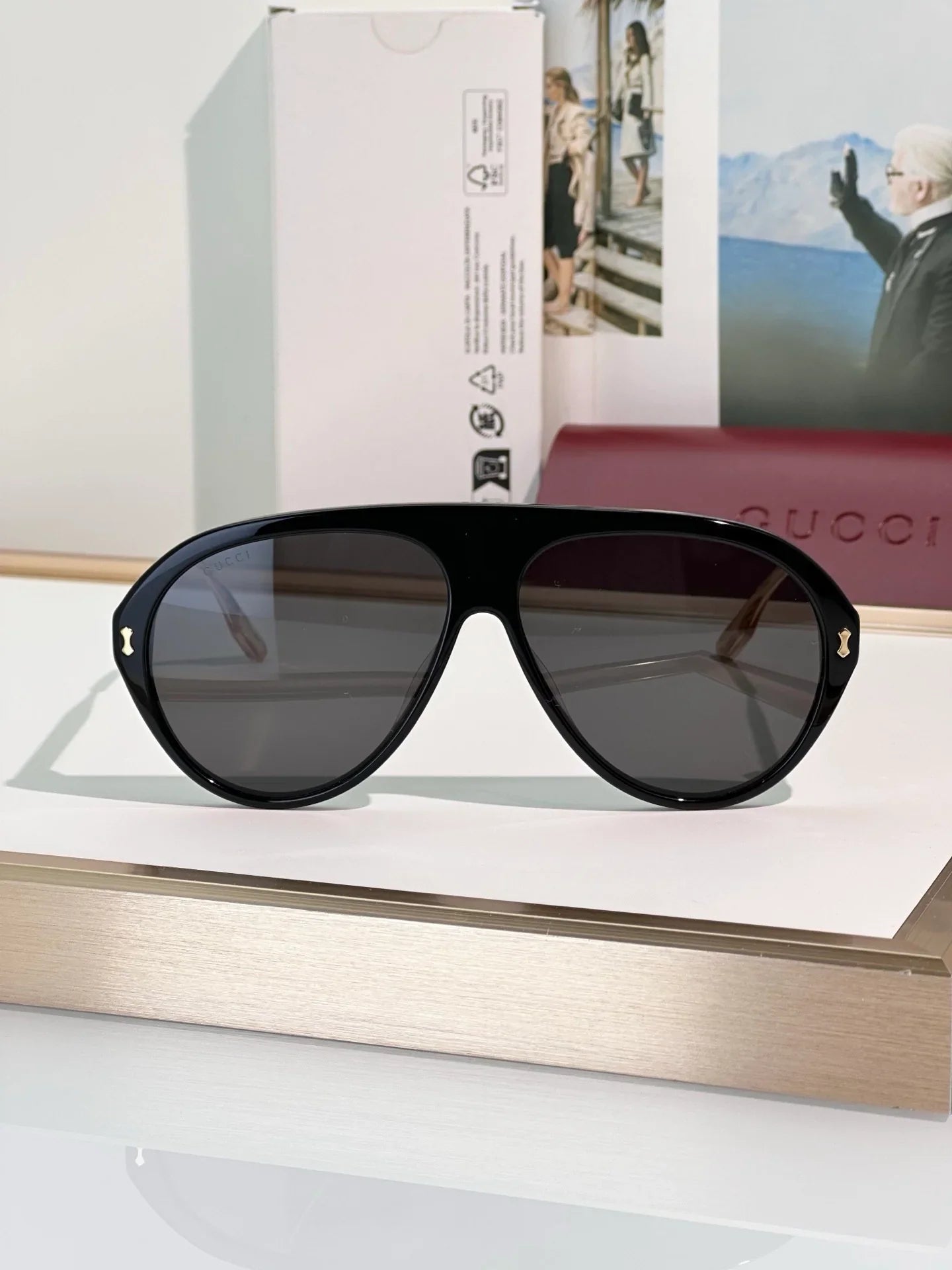 Gucci GG1515S 001 Sunglasses - As Seen On Lewis Hamilton 🇮🇹