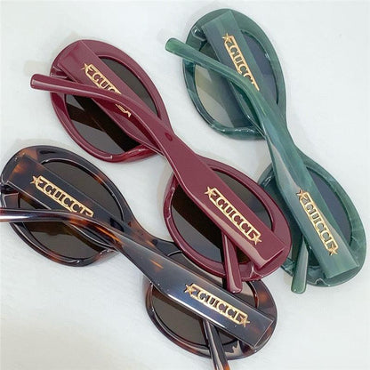 Gucci Oval Round Frame GG1587S Women&