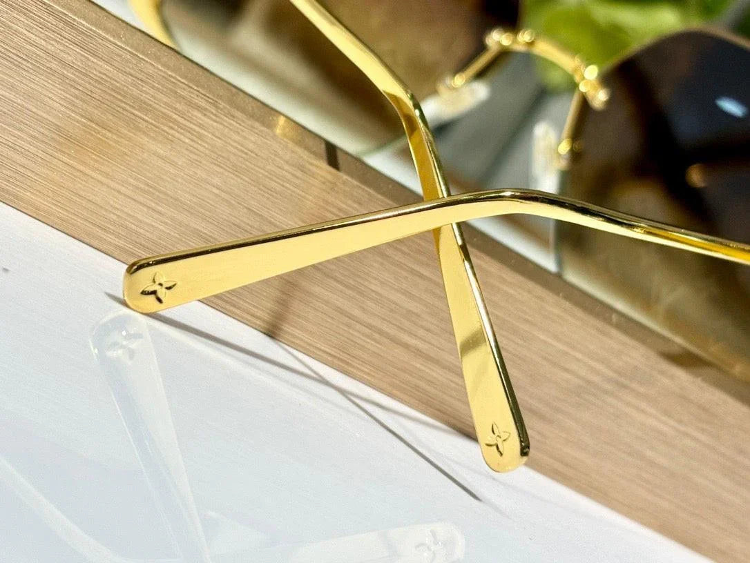 Louis Vuitton Z1994U LV Moon Metal Square Sunglasses Women&