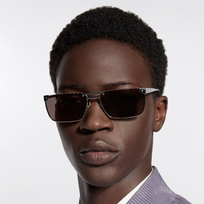 Louis Vuitton Z3240U LV Heritage Metal Low Square Sunglasses✨