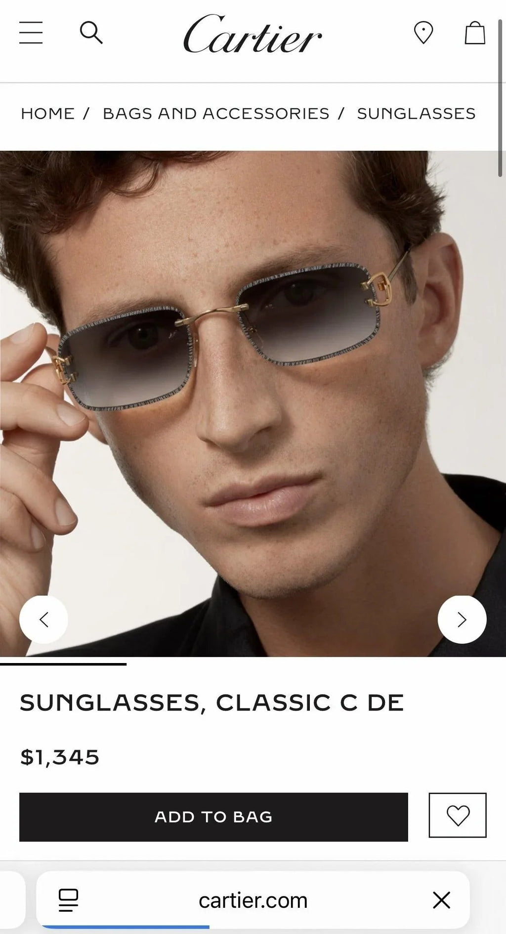 '-  Cartier CLASSIC C DE CARTIER MOTIF CT0799 Sunglasses-Photochromic Glasses 🐆