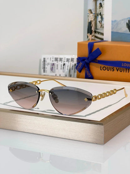 Louis Vuitton Z3015U LV Jewel Low Cat Eye Sunglasses  ✨