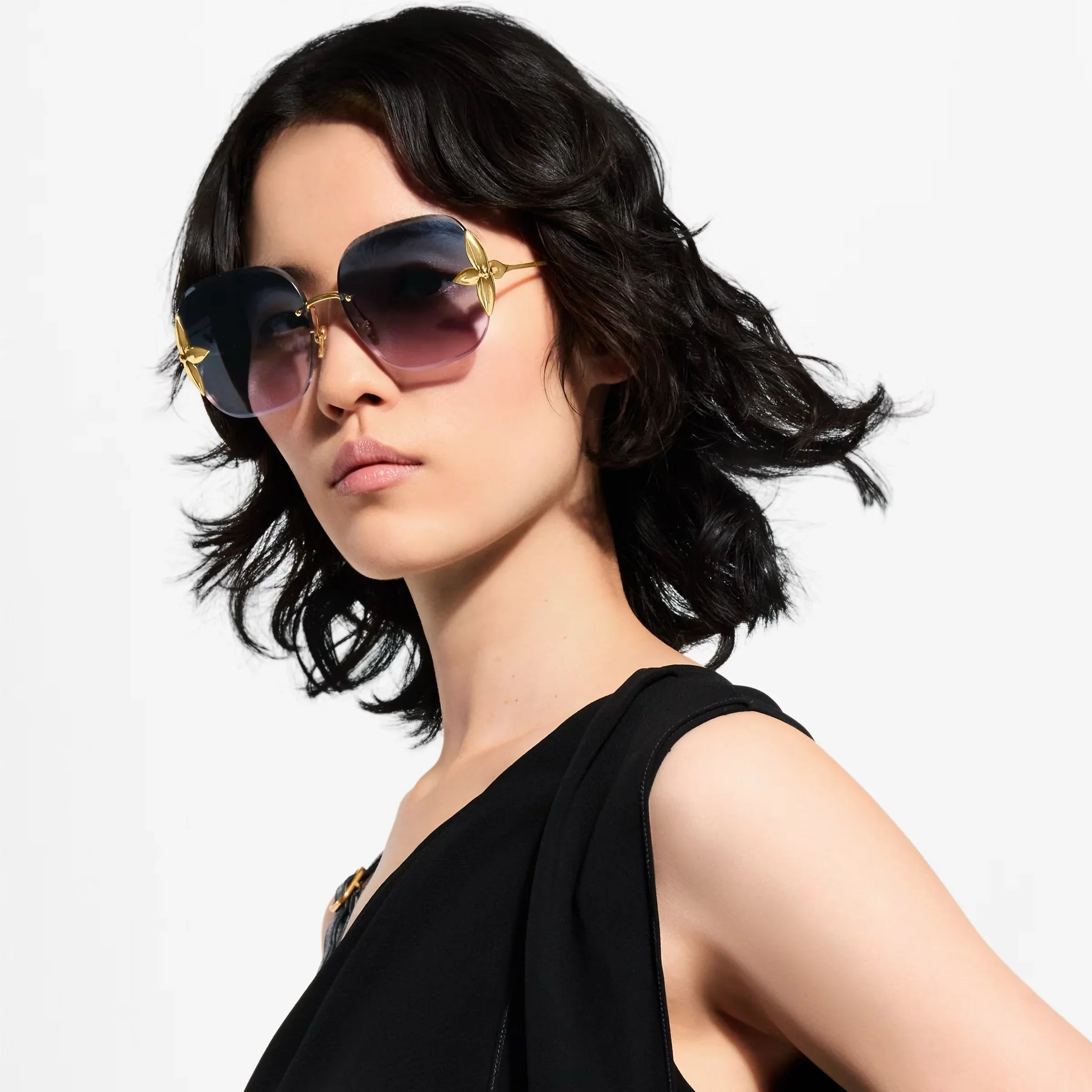 Louis Vuitton Z3169U Flower Edge Metal Square Sunglasses   ✨