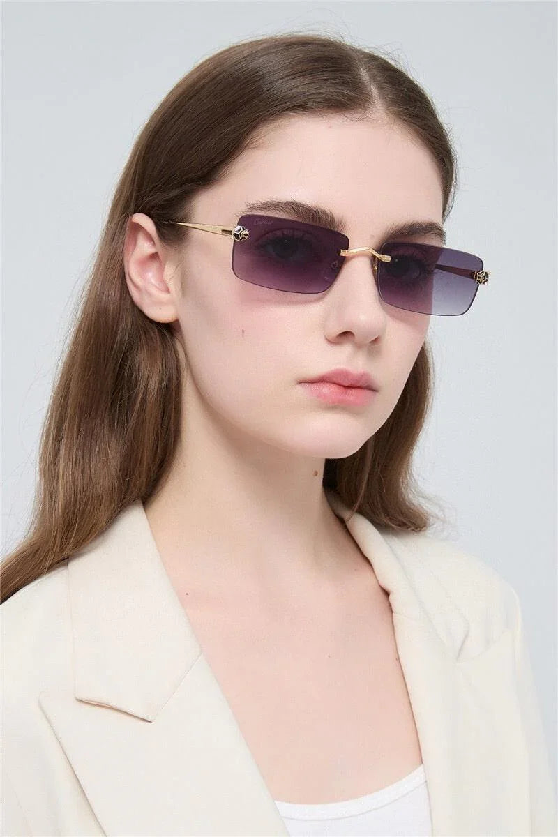 '- Cartier CT0598S 001 Première de Cartier Rectangle Shape Sunglasses NEW 🐆