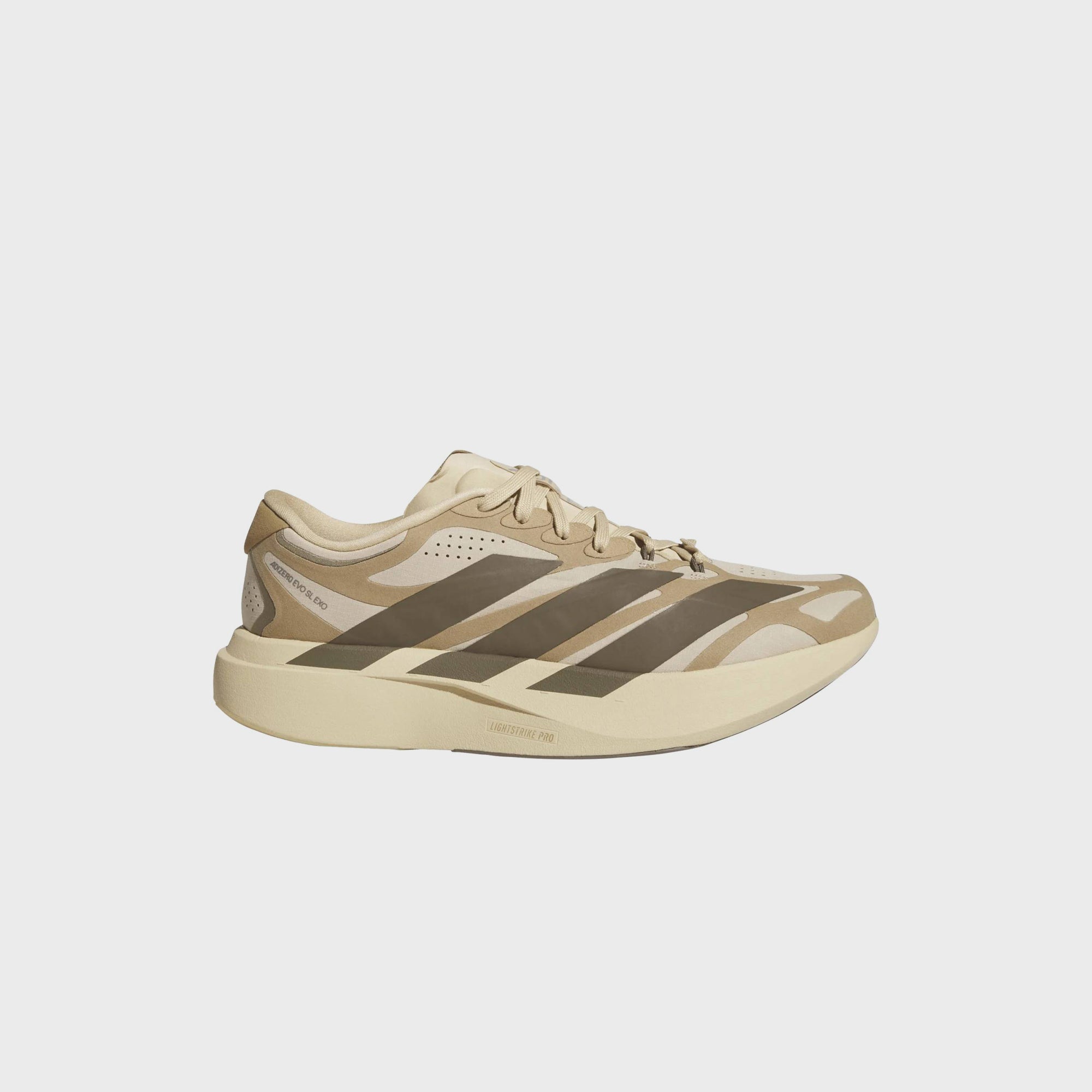 adidas Adizero Evo SL Exo Suede - Magic Beige / Cargo Brown / Cardboard