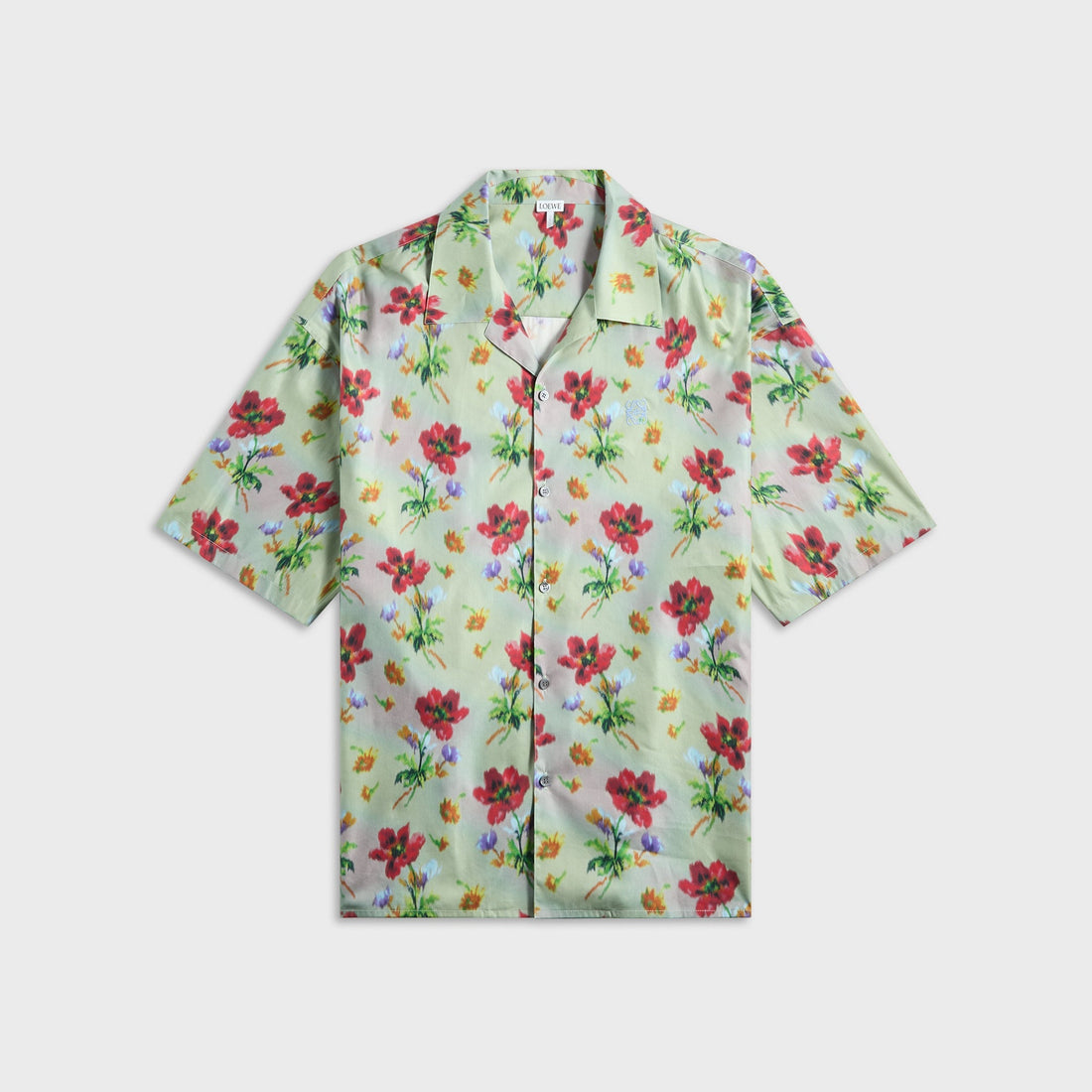 Loewe Short Sleeve Shirt - Green / Red