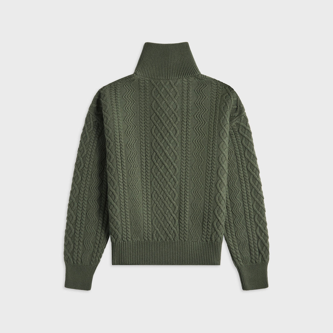 Loewe Zip Up Sweater - Khaki Green