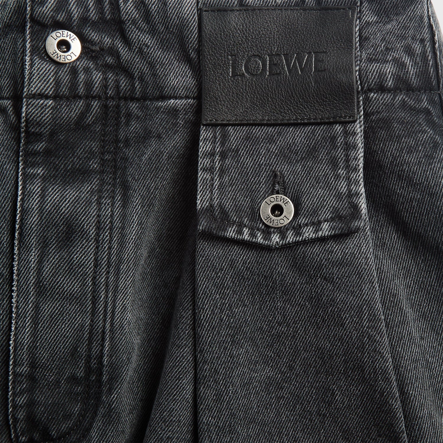 Loewe Pleated Jeans - Black