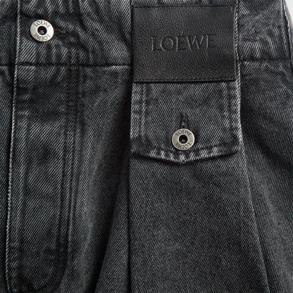 Loewe Pleated Jeans - Black