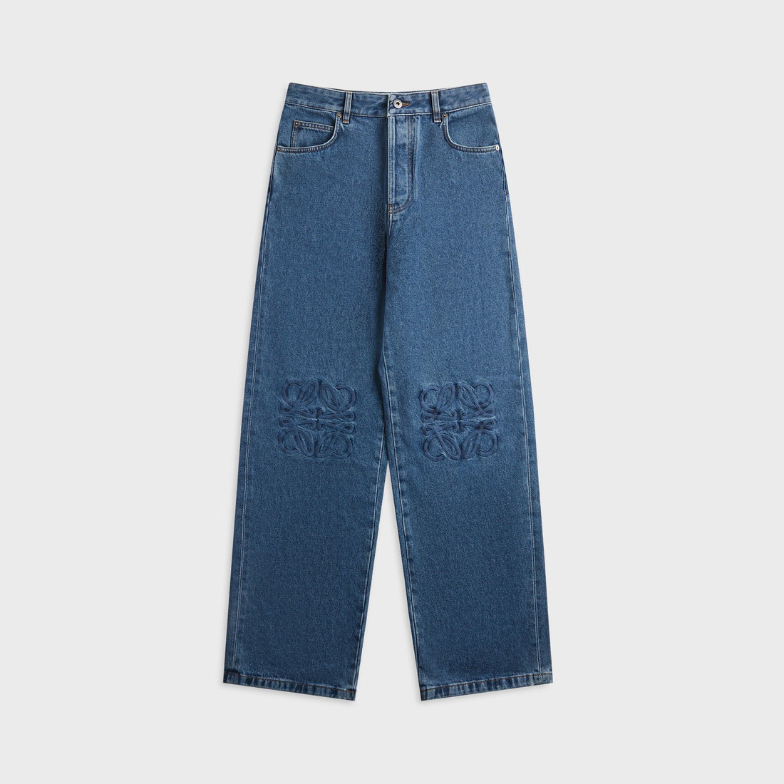 Loewe Anagram Baggy Jeans - Jeans Blue