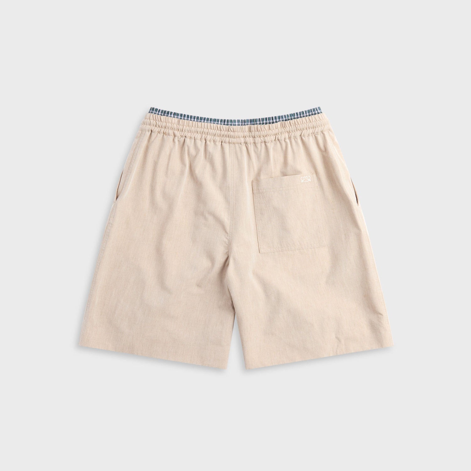 Loewe Turn-Up Cotton Short - Beige