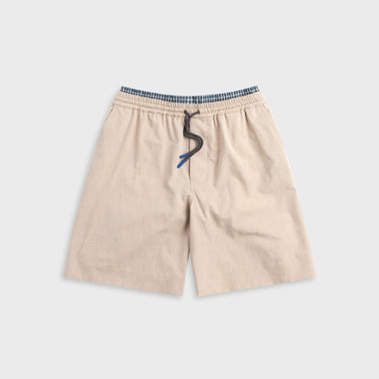 Loewe Turn-Up Cotton Short - Beige