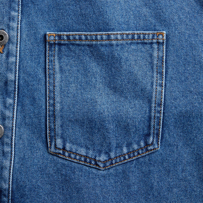 Loewe Anagram Overshirt - Mid Blue Denim