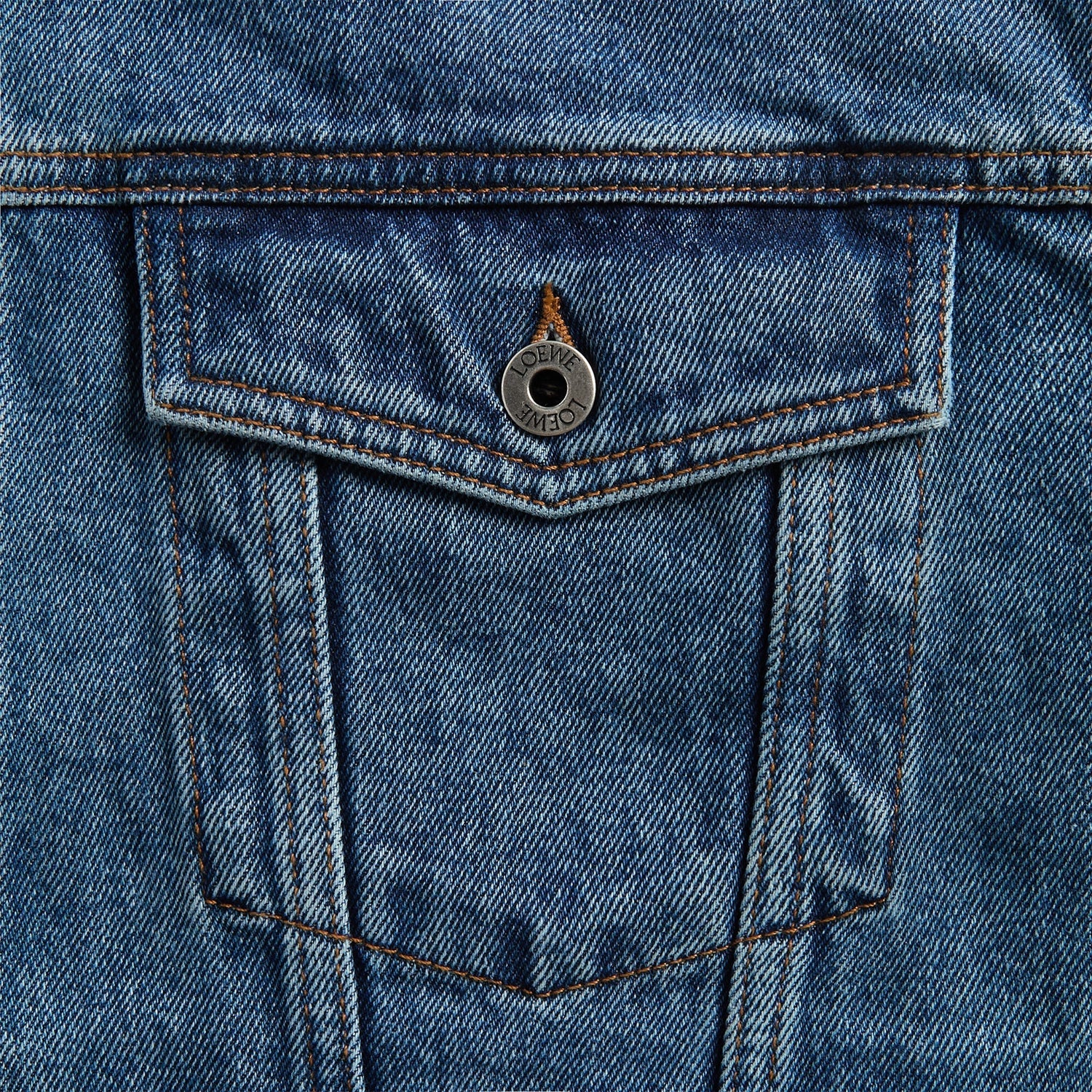Loewe Anagram Denim Jacket - Jeans Blue