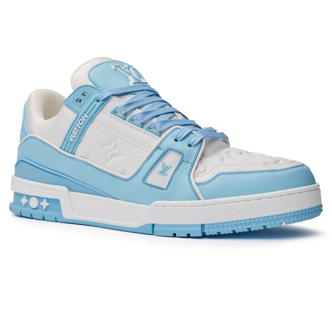Louis Vuitton LV  Trainer Monogram White Sky Blue Sneaker