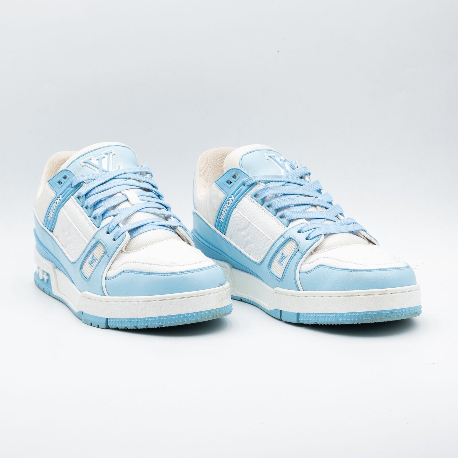 Louis Vuitton Trainer Low White Sky Blue