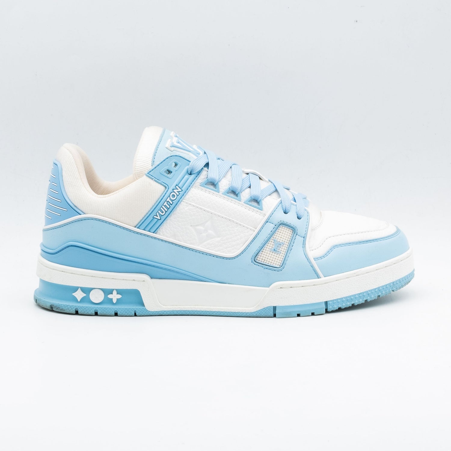 Louis Vuitton Trainer Low White Sky Blue