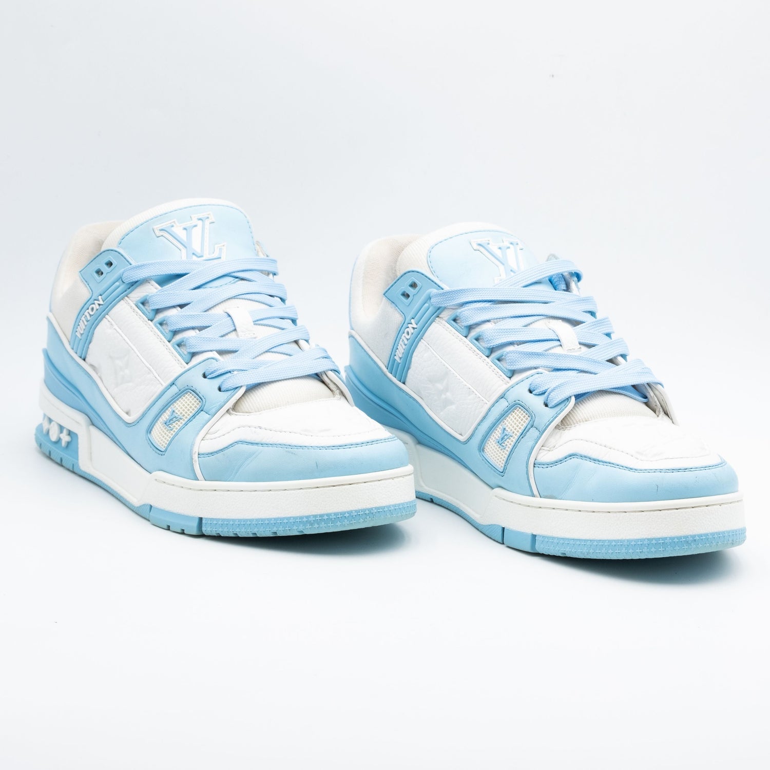 Louis Vuitton Trainer Low White Sky Blue