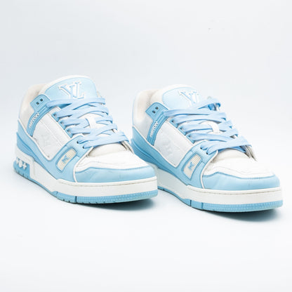 Louis Vuitton Trainer Low White Sky Blue