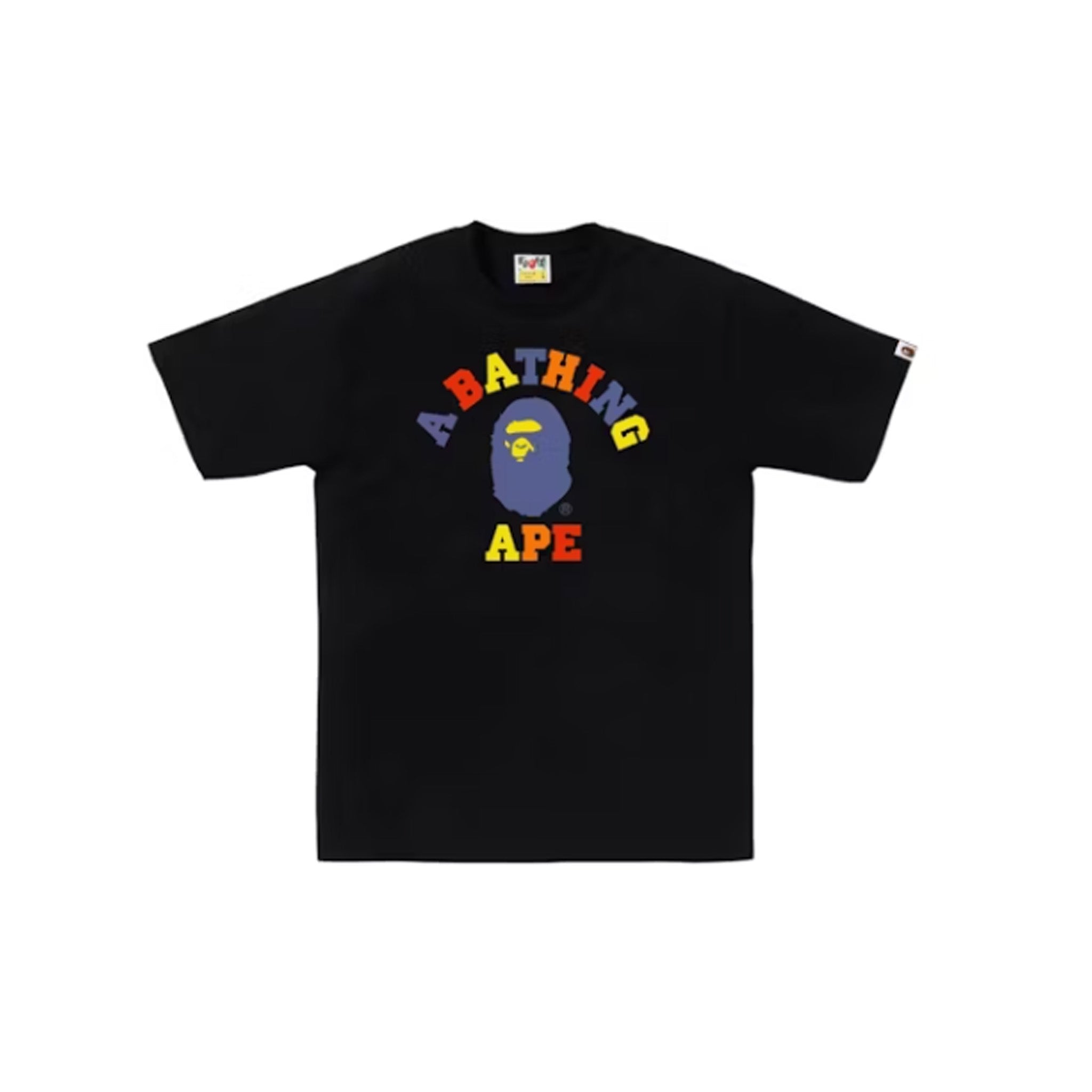 Bape Colors College Tee Black