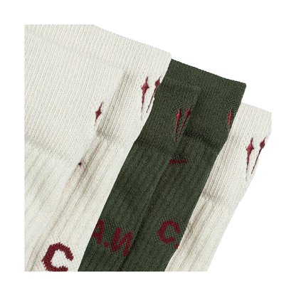 NOCTA CREW SOCKS 3 PACK MULTI