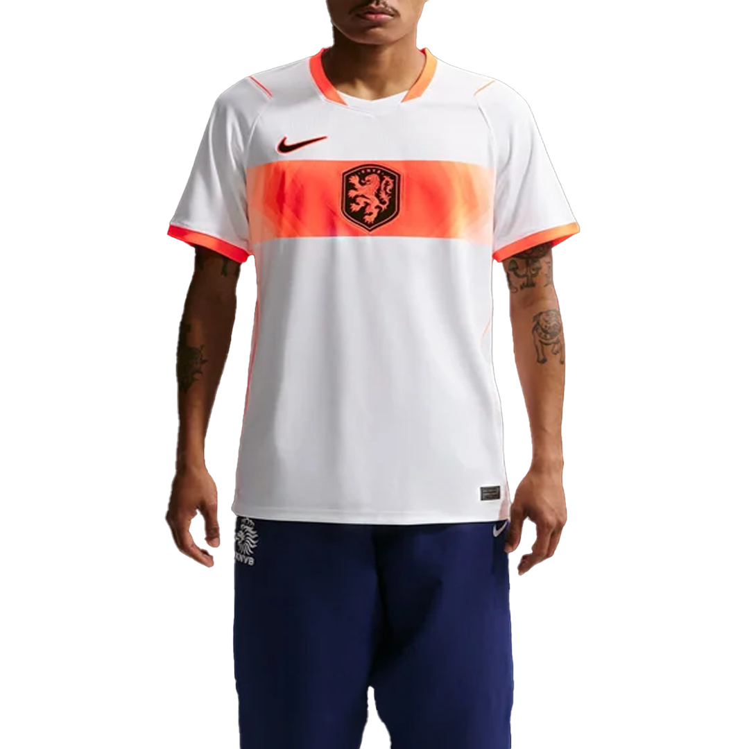 NETHERLANDS 2026 STADIUM AWAY REPLICA JERSEY WHITE/ORANGE