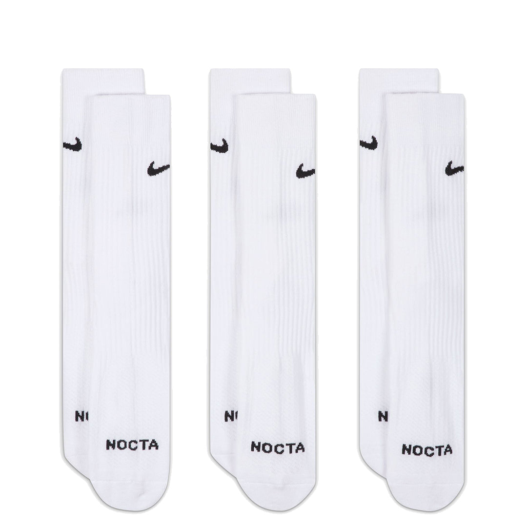 NOCTA CREW SOCKS WHITE (3 PAIRS)