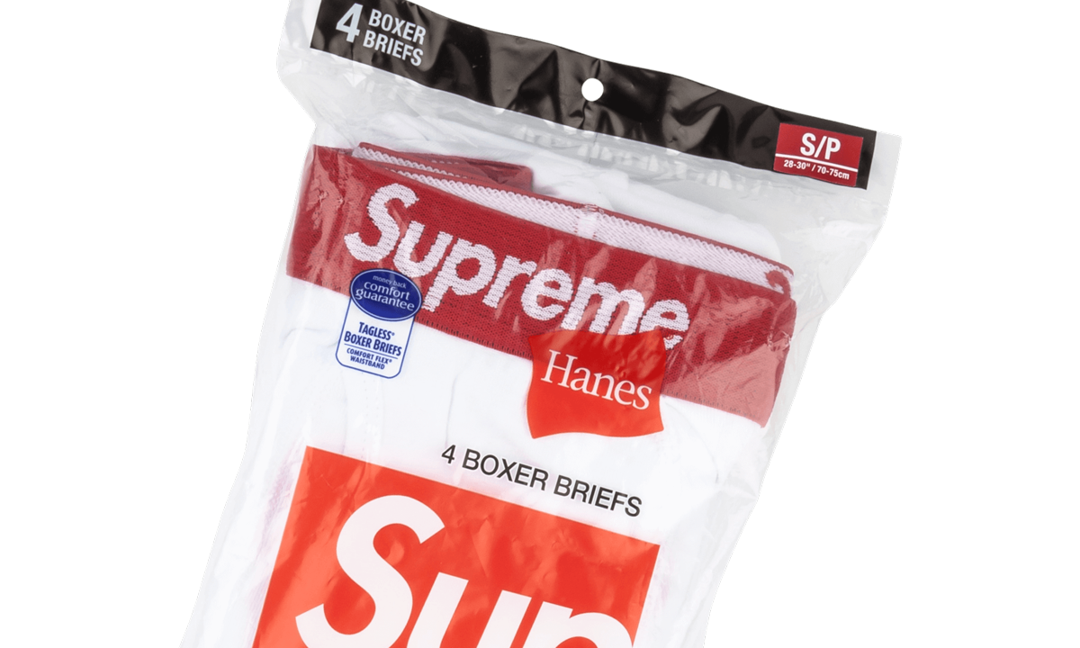 Hanes Tagless Boxer Briefs (4) "White" SU0642