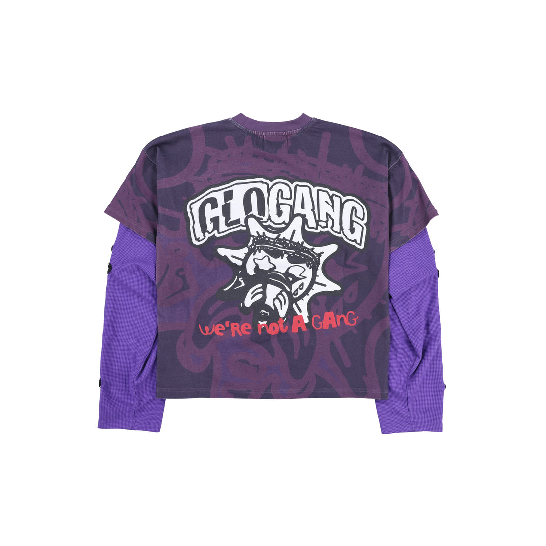 Not A Gang Double Thermal Layer Tee (Purple)