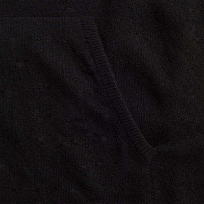 Our Legacy Knitted Hoodie - Black Cherub Wool