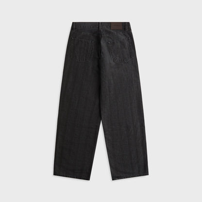 Our Legacy Vast Cut Denim Jean - Black Coated Herringbone