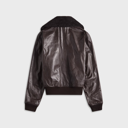 Our Legacy Pharos Bomber - Umber Brown Fluid Calfskin