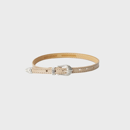 Our Legacy Cowboy Wrap Around Bracelet - Deep Ecru Leather