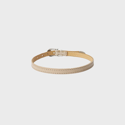 Our Legacy Cowboy Wrap Around Bracelet - Deep Ecru Leather