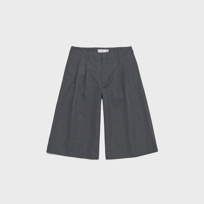 Our Legacy Split Short - Shark Pinstripe