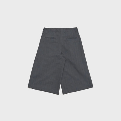 Our Legacy Split Short - Shark Pinstripe