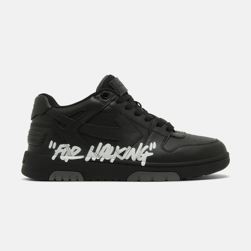 Off-White Out Of Office For Walking” Low Tops Black White