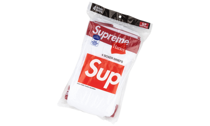 Hanes Tagless Boxer Briefs (4) "White" SU0642