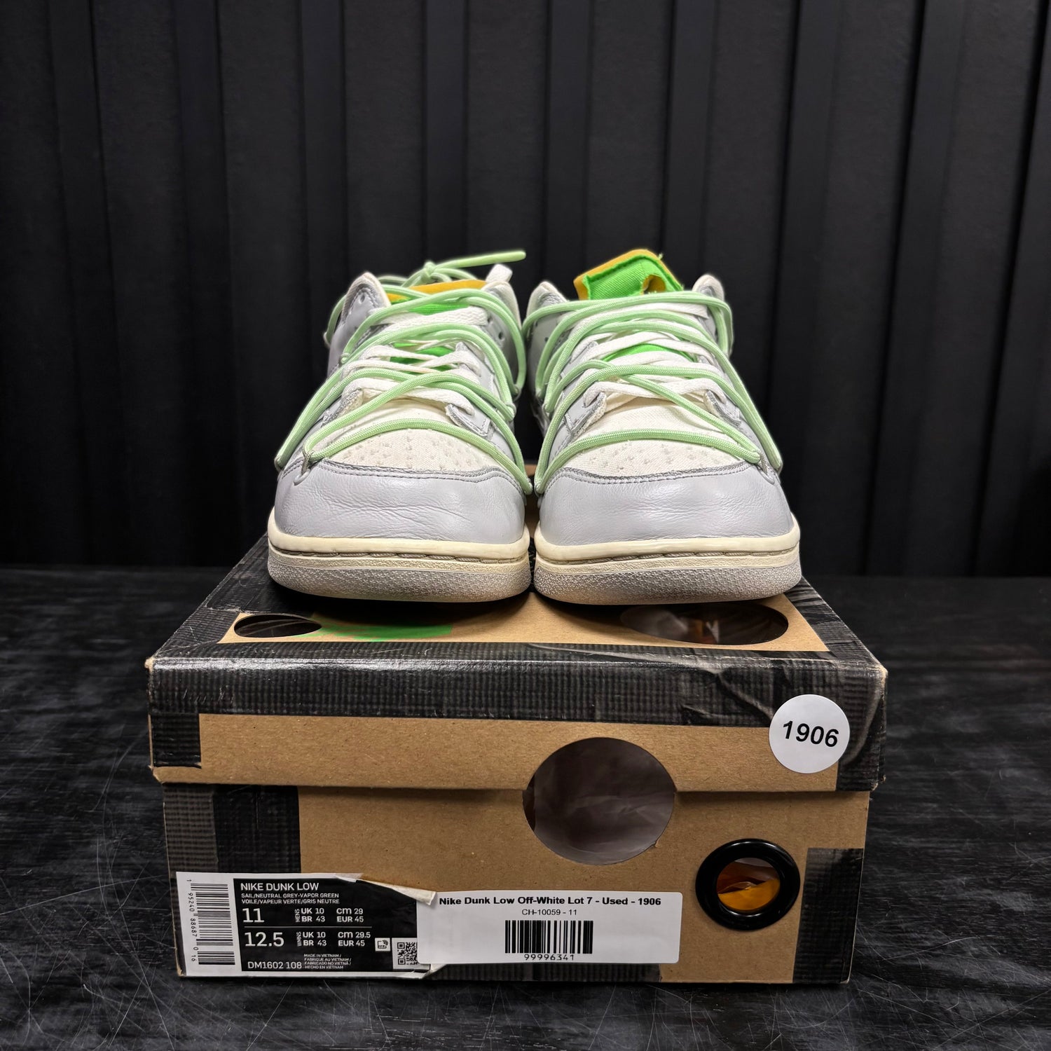 Nike Dunk Low Off-White Lot 7 - Used - 1906