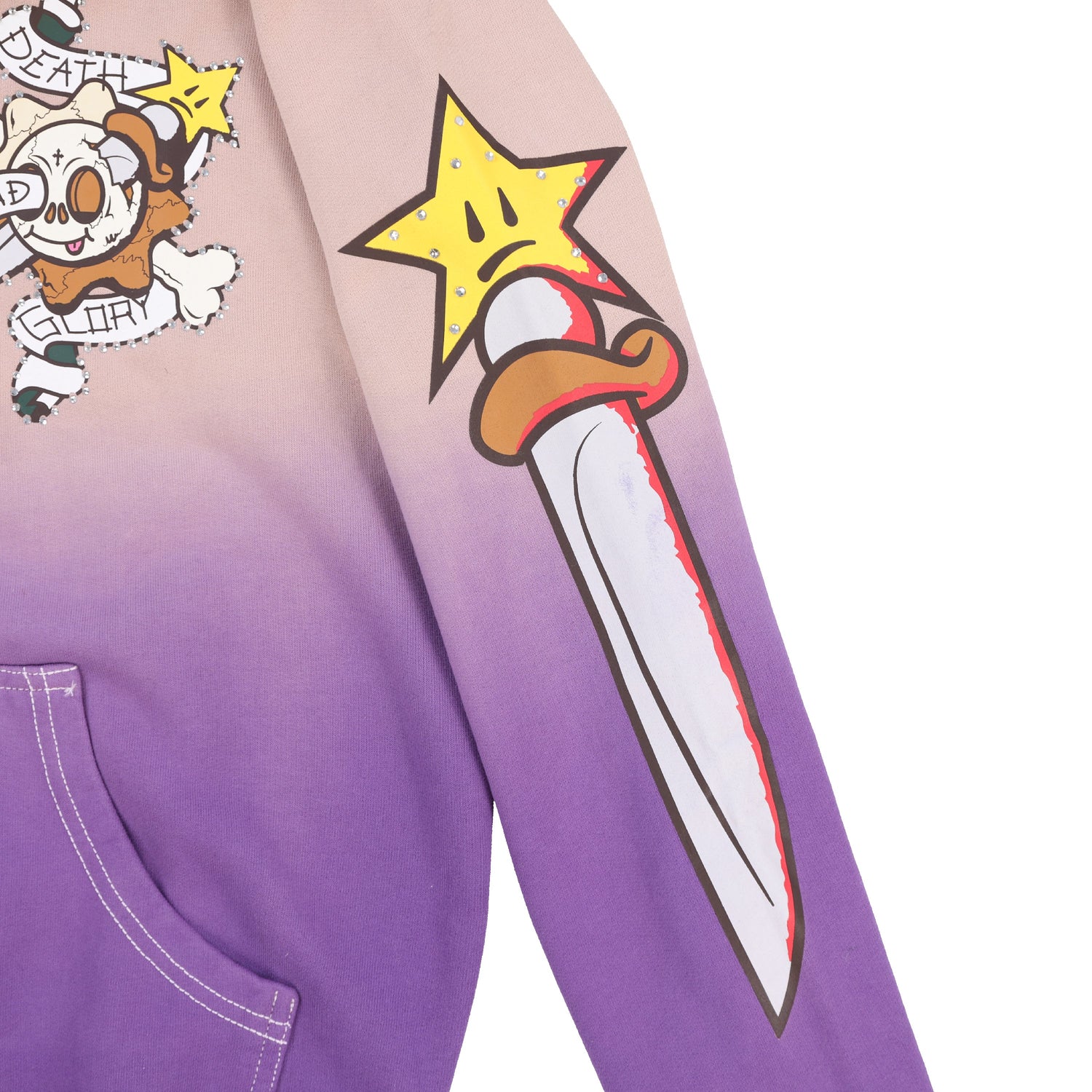Death And Glory Full Zip Hoodie (Purple)