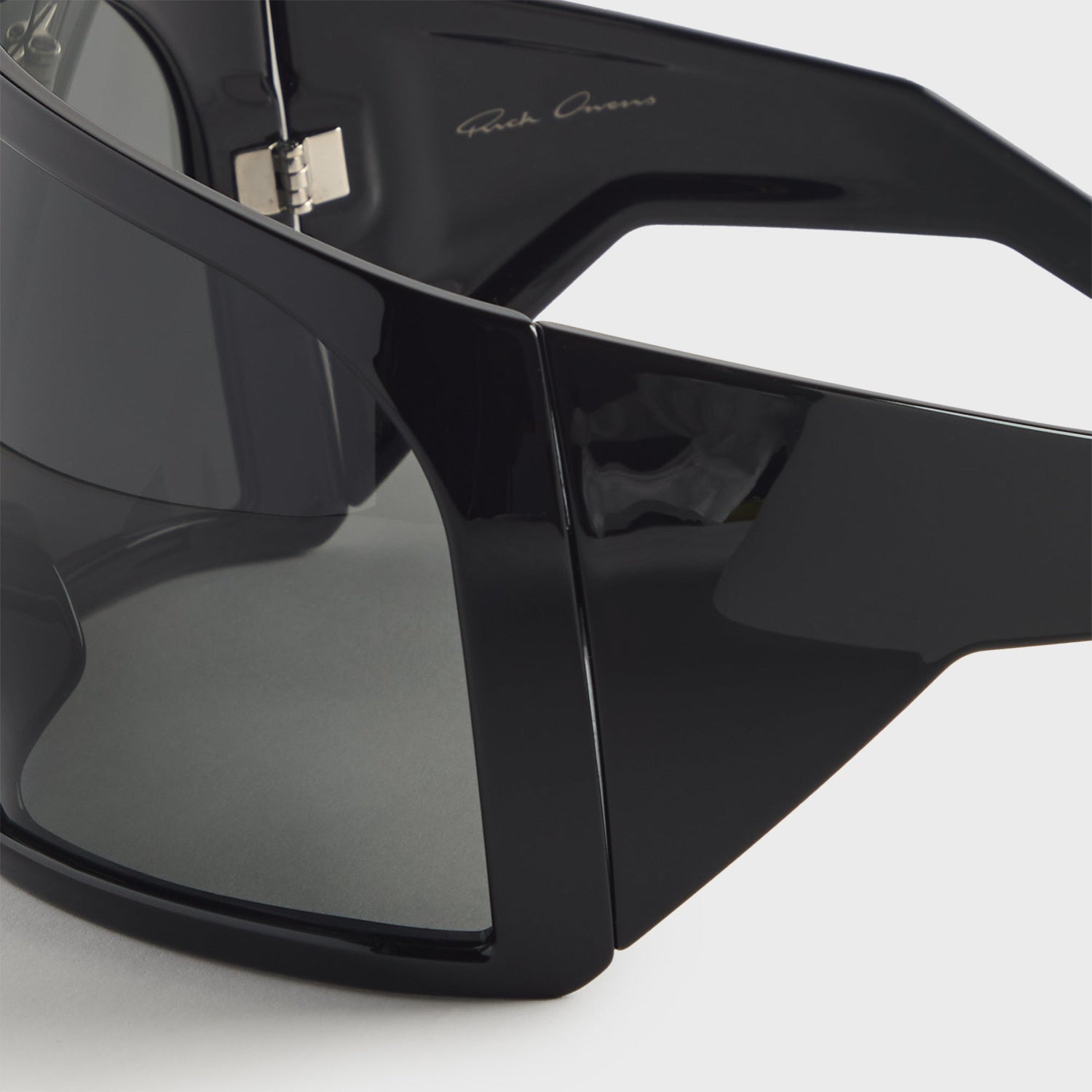 Rick Owens Kriester Shiny Sunglasses - Black