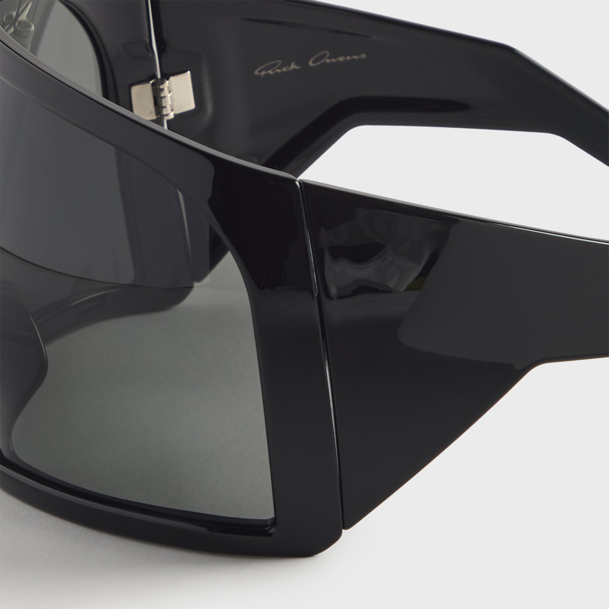 Rick Owens Kriester Shiny Sunglasses - Black